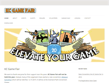 Tablet Screenshot of kcgamefair.com